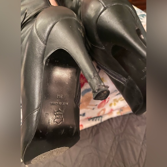 NYLA knee-high leather boot, GUC - Picture 9 of 12